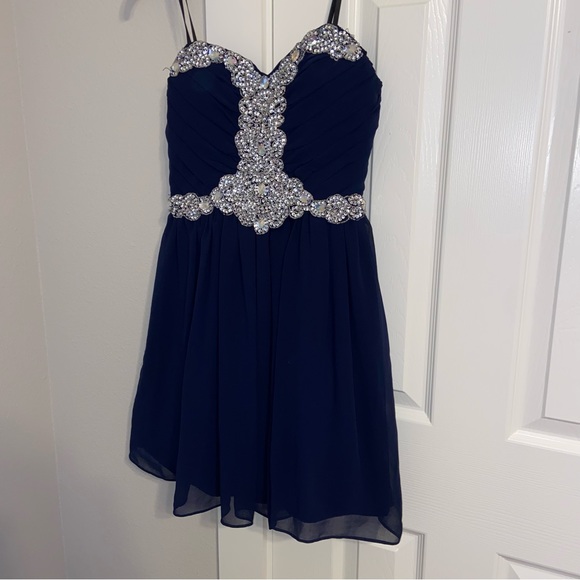 City Triangles Dresses Jcp City Triangles Navy Short Prom